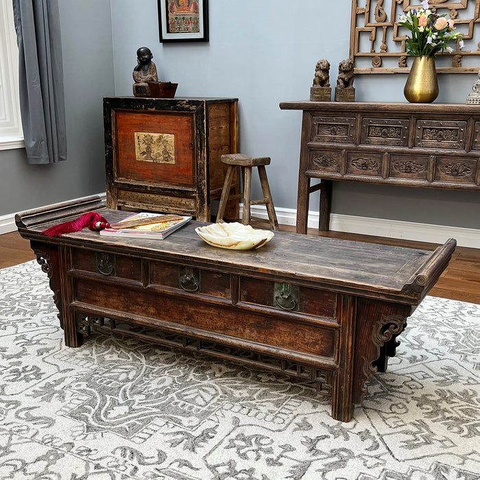 Low Carved Altar Table